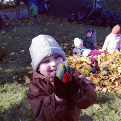 Jesienne zabawy w ogrodzie