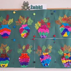 nasze jesienne wazony - praca plastyczna