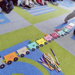 Zabawa matematycznym pociągiem