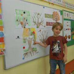 Maciek wyjaśnia dzieciom co to jest korona drzewa