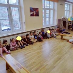 Smerfy w czasie zajęć zumby