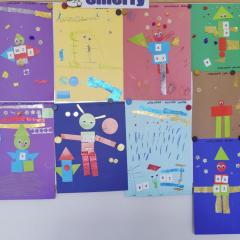   Ufoludki wykonane przez dzieci