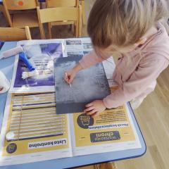 Tworzymy zimową monotypię